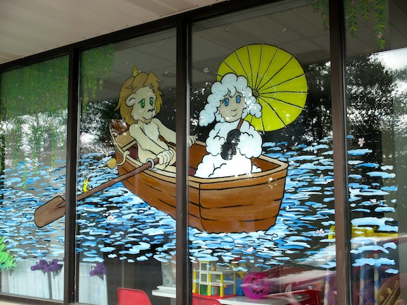 Daycare Window Painting 4